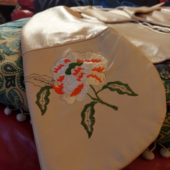 Authentic vintage olivieri les marèes women's leather jacket - Picture 4 of 5